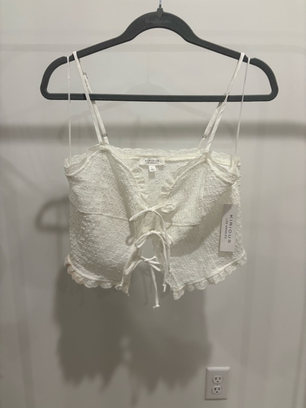 NWT. Kirious LA Lacey White Tank Top